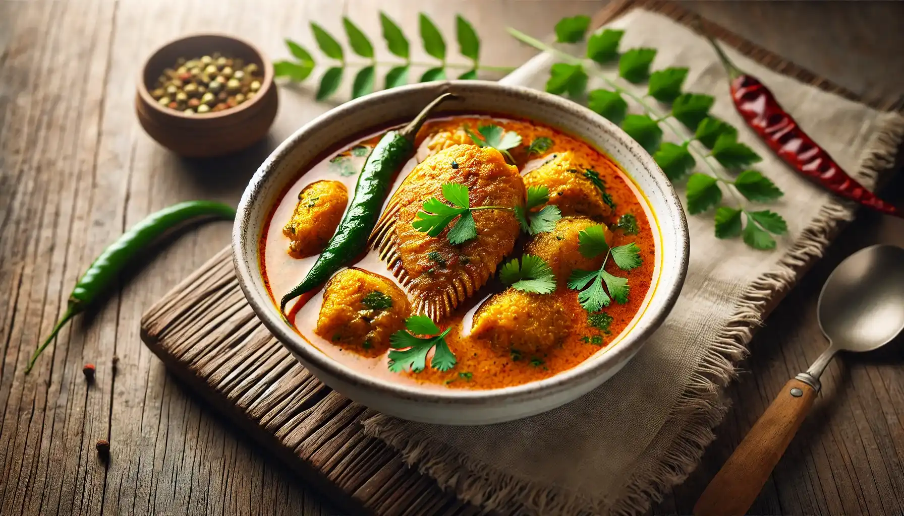 Kasundi Rohu Fish Curry